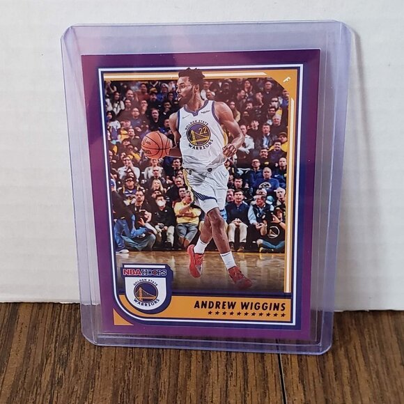 2022-23 NBA Hoops Base Purple #227 Andrew Wiggins - Golden State Warriors - Picture 1 of 4